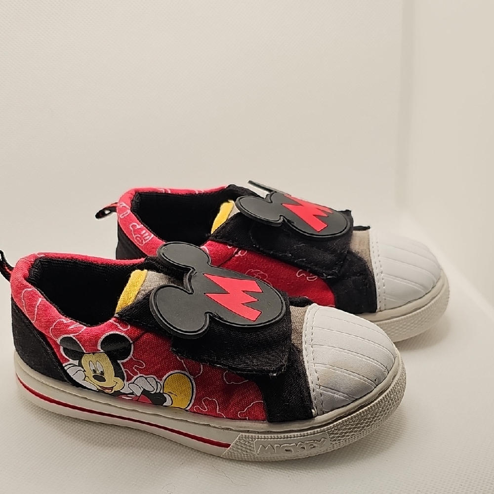Disney Mickey Mouse Sneakers - Red, Black, and White